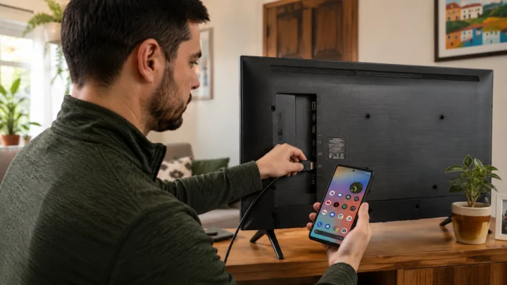 Como Espelhar Celular na TV via Cabo: Guia Completo HDMI e MHL (Sem Wi-Fi)