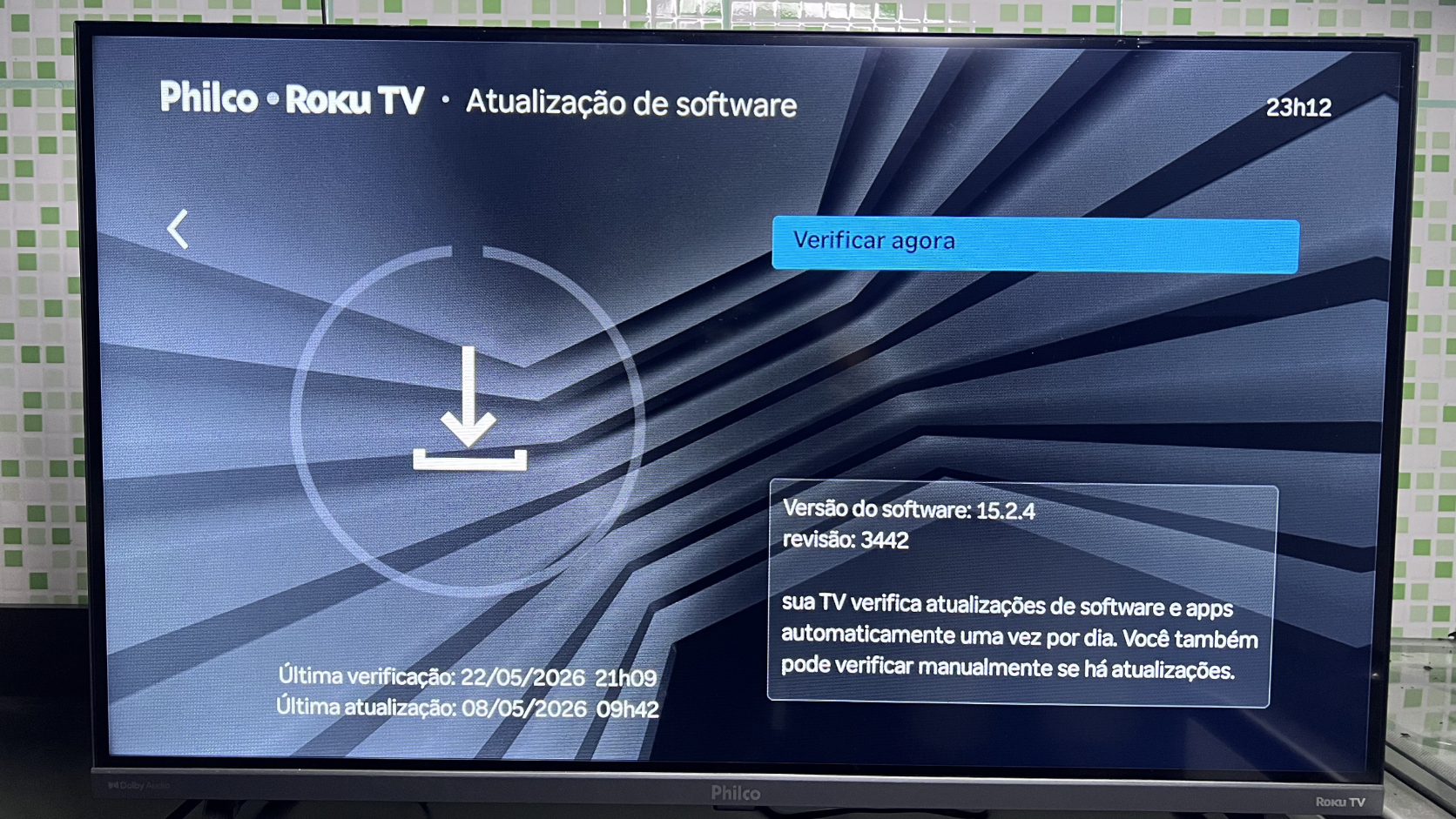 Atualização automática em Smart TV