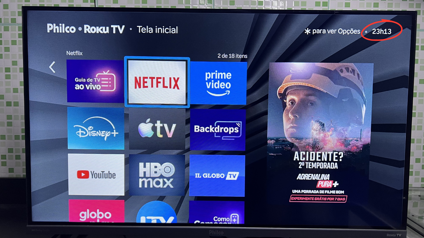 TV ligando sozinha durante a madrugada