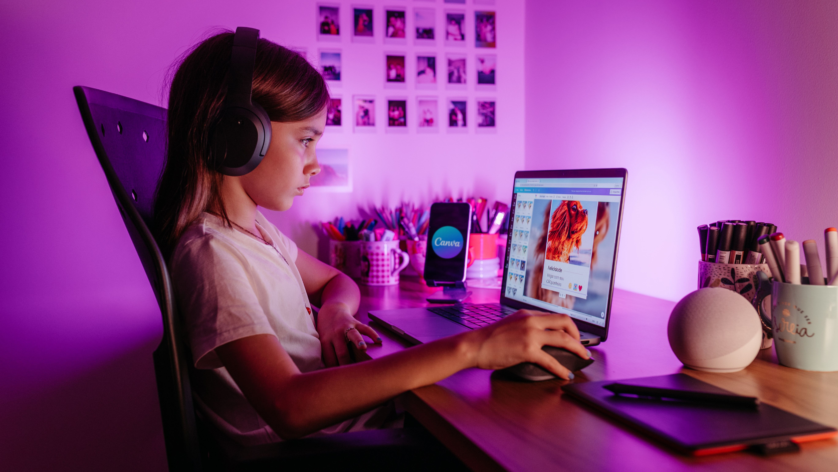 Vários dispositivos conectados à mesma rede Wi-Fi em uma casa