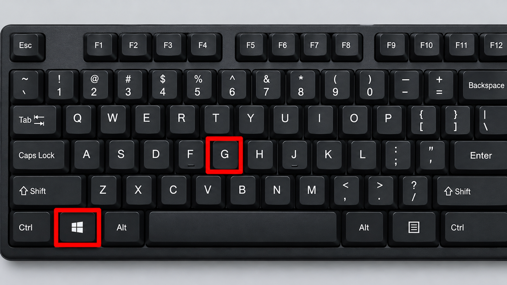 Painel da Xbox Game Bar aberto ao pressionar as teclas Windows + G.