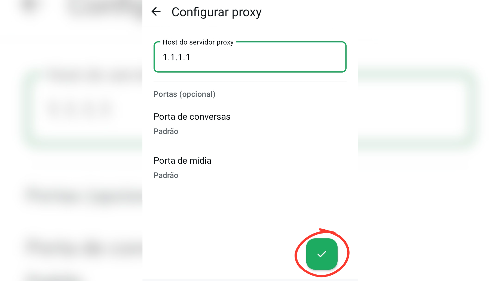WhatsApp exibindo status conectando e desconectado da internet